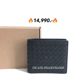 New bottega 8 cards wallet สีดำ ของแท้100%