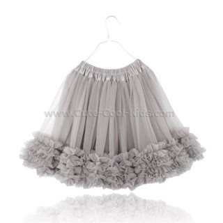 SK-098 กระโปรงเด็กผู้หญิงสีเทาอ่อน Size-120/L (5-6Y)