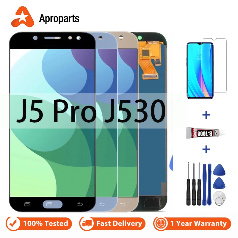 สําหรับ Samsung Galaxy J5 Pro 2017 J530 J530F/DS J530Y/DS LCD Touch Screen Digitizer Assembly Replac