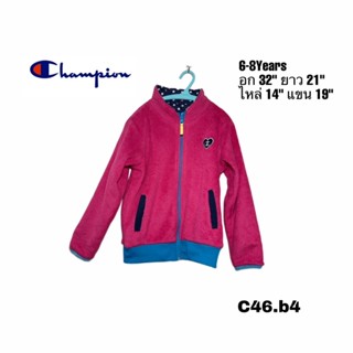 เสื้อกันหนาวเด็ก Champion kids 6-8 ขวบ ใส่ได้ 2 ด้าน ปลายแขนมีรอย C46.b4