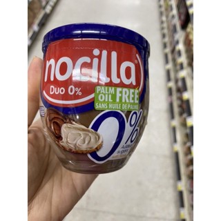 Nocilla Duo 0% ( Nocilla Brand ) 190 G. ผลิตภัณฑ์ สำหรับทาขนมปัง รสโกโก้และเฮเซลนัท ( ตรา นอซิลล่า )