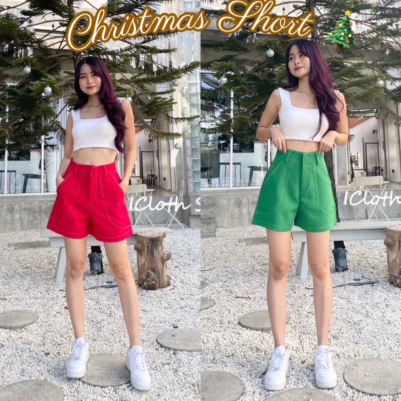 Christmas Short กางเกงขาสั้น คริสต์มาสสดใส ทรงสวยมาก
