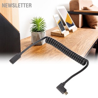 Newsletter สายเคเบิล Usb C ตัวเมีย เป็นตัวผู้ 4K 60hz 3A ชาร์จเร็ว 10Gbps 1.2 ม.