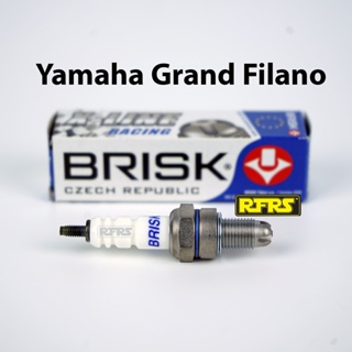 หัวเทียน BRISK X-Line 4 เขี้ยว แกนเงิน Yamaha Grand Filano Spark Plug (7X41ROAN) รองรับทุกน้ำมัน Made in EU