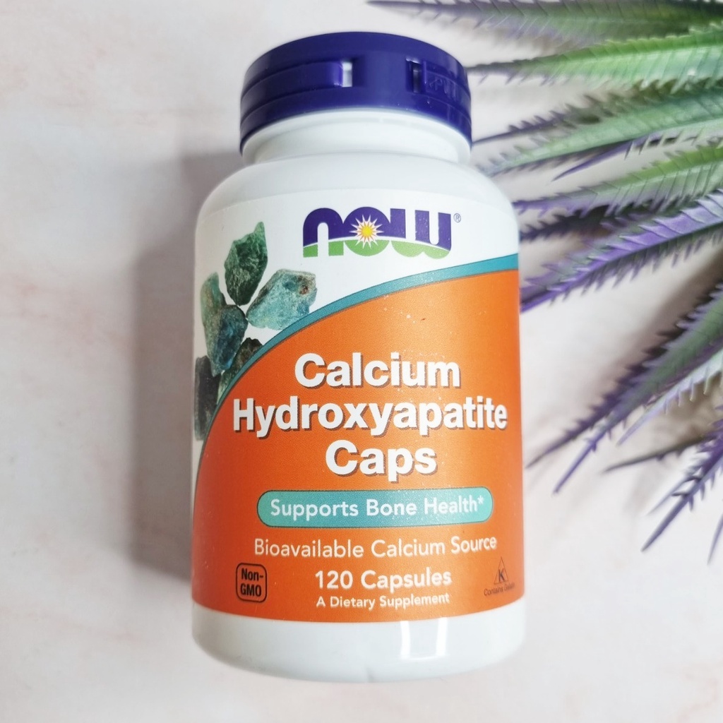 [NOW Foods®] Calcium Hydroxyapatite Caps 120 Capsules แคลเซียม ไฮดรอกซีอะพาไทต์