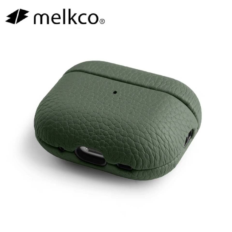 Melkco Cowhide หนังสําหรับ AirPods Pro Pro2 หูฟังสําหรับ AirPods 1/2/3/4 รองรับการชาร์จไร้สาย