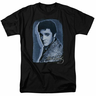 [COD] {พร้อมส่ง เสื้อยืดแขนสั้น พิมพ์ลาย Elvis Presley Overlay Licensed Rock Roll Music Band พลัสไซซ์ ของขวัญวันเกิ