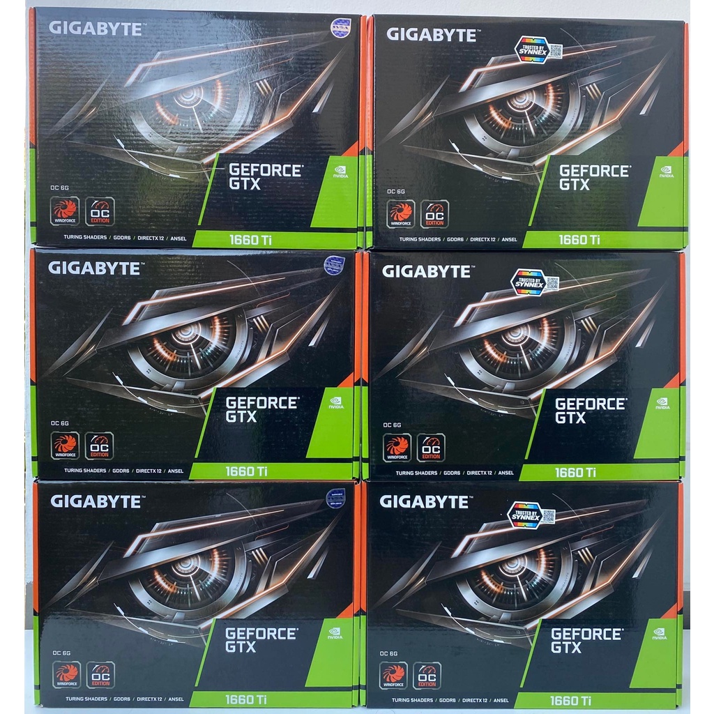 VGA (การ์ดจอ) GTX 1660TI 1660S 6GB หลายรุ่น