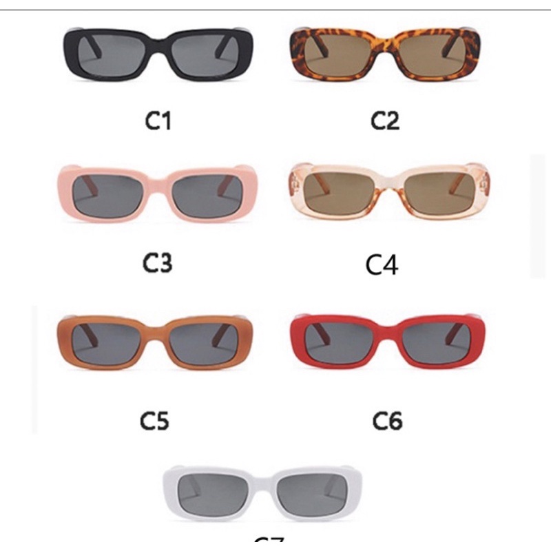 แว่นตากันแดดเด็ก ทรงวงรี สีพื้น สไตล์เกาหลีเรโทร สําหรับเด็ก UV400 - รูปที่ 3