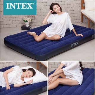 ที่นอนเป่าลม INTEX ที่นอน Classic Downy Airbed ที่นอน ที่นอนปิคนิค เบาะรองนอน