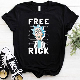 Rick Morty Funny Cartoon T Shirt Women Harajuku Ricky N Morty Ullzang T-shirt 90s Graphic Tshirt Fasเสื้อยืด เสื้อยืด