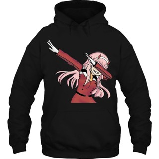 [Fashion Hoodie] เสื้อกันหนาว มีฮู้ด ผ้าฝ้าย ลายการ์ตูนอนิเมะ Darling in the FranXX Zero Two Dab 002 พลัสไซซ์ สไตล์ฮาราจูกุ สําหรับผู้ชาย