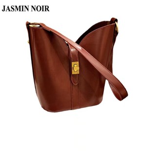 Jasmin NOIR กระเป๋าสะพายไหล่ กระเป๋าถือ หนัง PU สําหรับสตรี