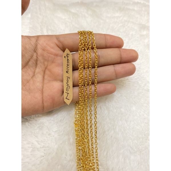 สร้อยคอ Medan ชุบทอง 24k / 45 ซม.