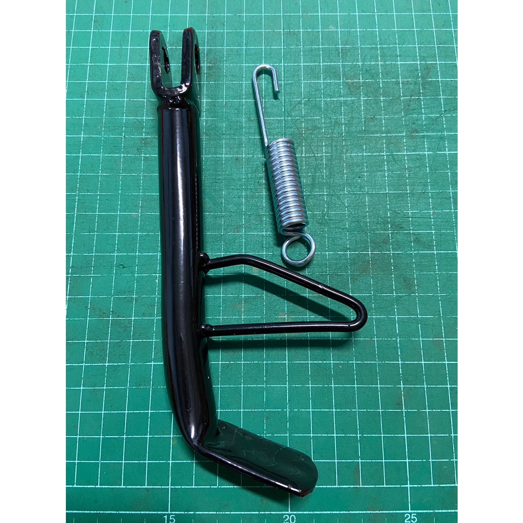 ขาตั้งข้าง สีดำ (Black) ฮอนด้า Wave เวฟ ทุกรุ่น 110i 125 S R บังลม ปลาวาฬ เวฟ100 หนา พร้อมสปริงและน็อตครบชุด ยาว20ซม.