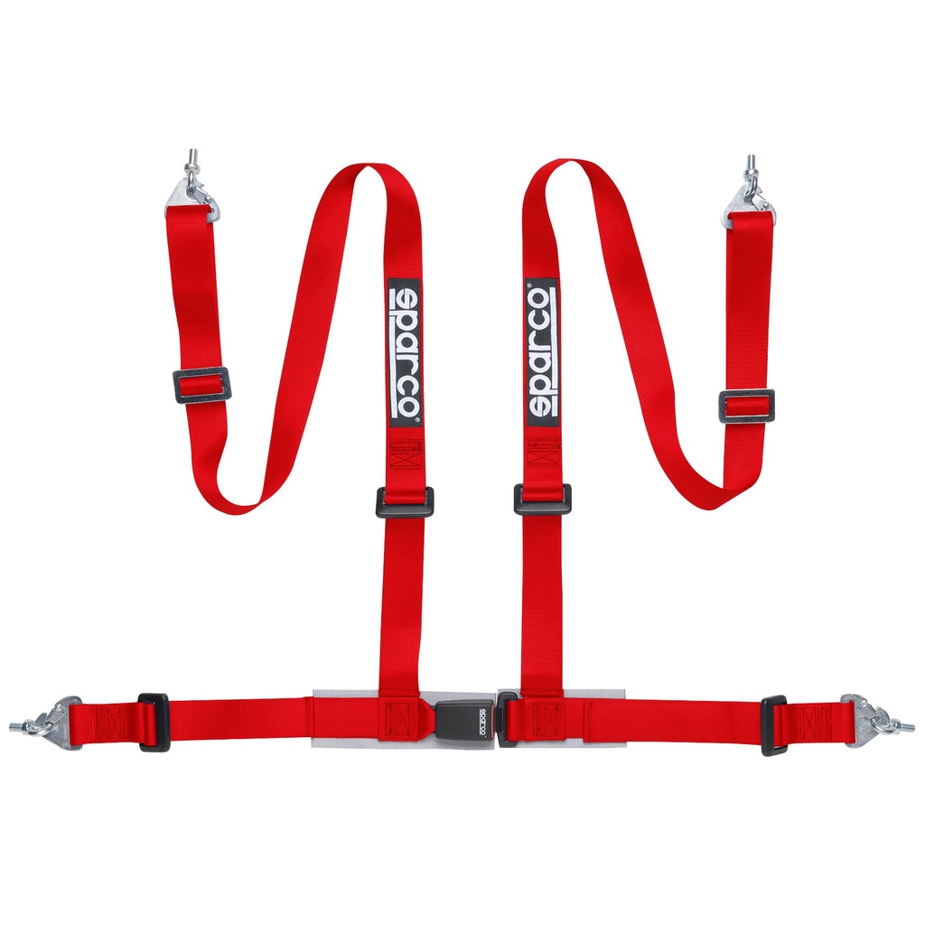 Sparco 4 Point Street Belt Harness CLUB H-4M Harness / Black / Red / Blue / Track Day / เข็มขัดนิรภั