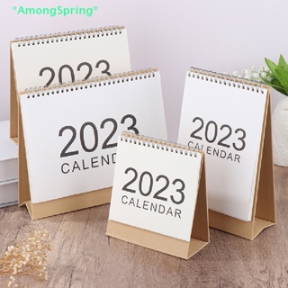 AmongSpring&gt; 2023 Desk Calendar Small Academic Calendar Mini Daily Schedule Table Planner new
