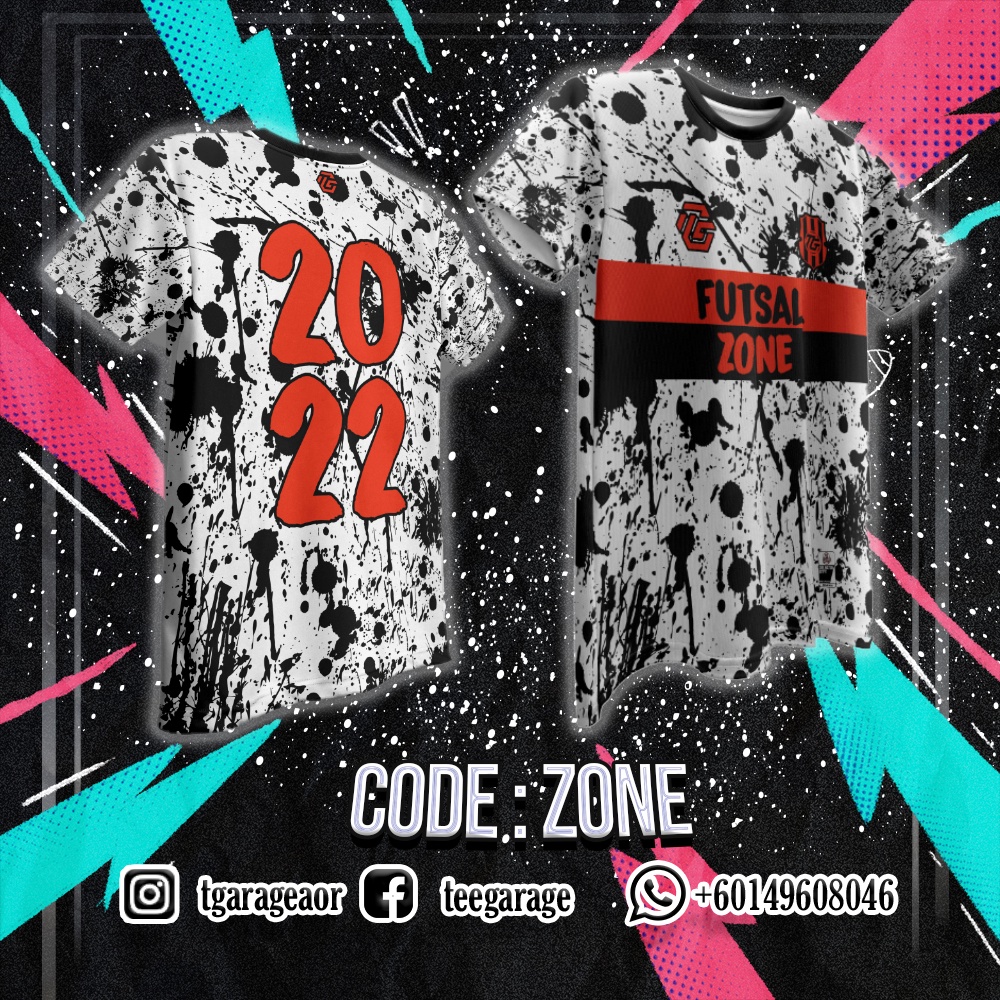 FUTSAL ZONE JERSEY SUBLIMATION XS-8XL