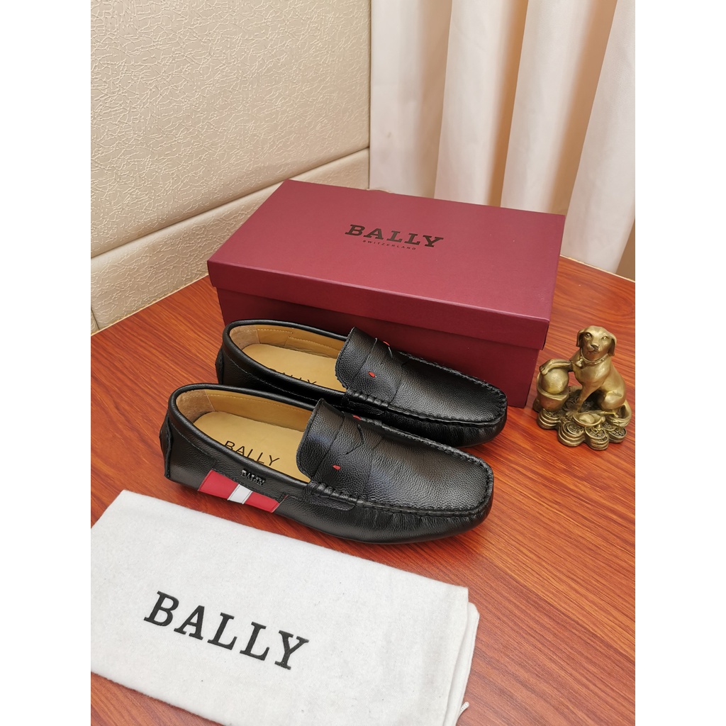 ✅👟 Bally Loafers men's shoes Fashion casual driving shoe bean shoes