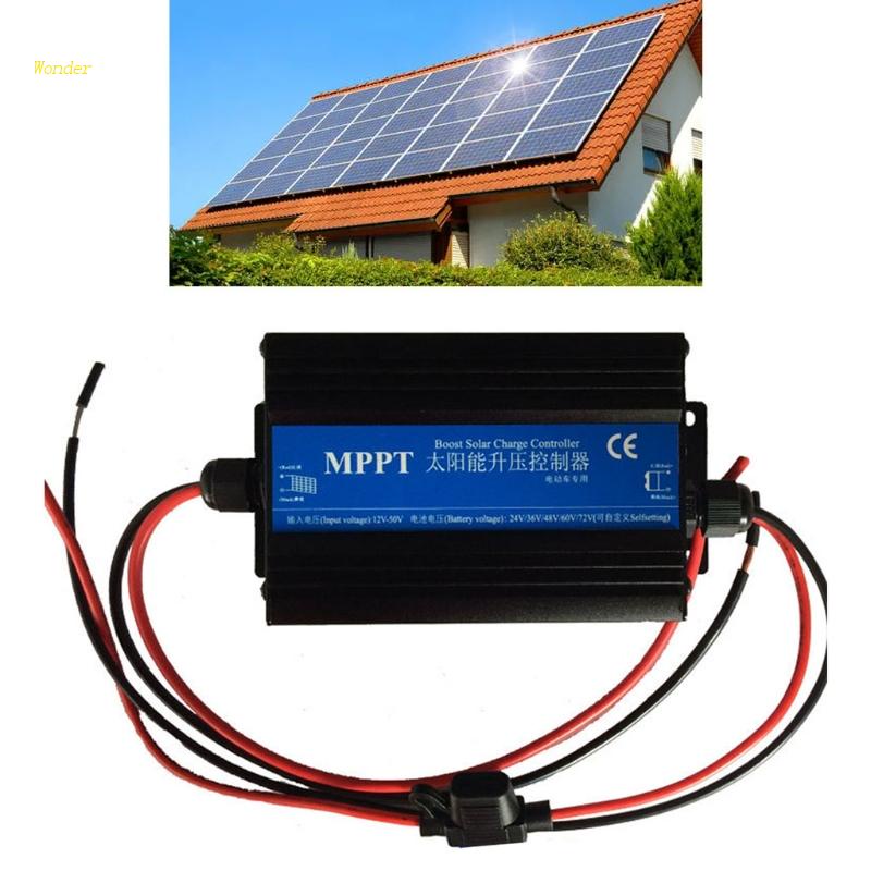 Wonder 24/36/48/60/72V MPPT Boost อุปกรณ์ควบคุมการเก็บประจุพลังงานแสงอาทิตย์ 300w ชาร์จในรถยนต์ พร้อมตัวล็อก สําหรับเด็ก