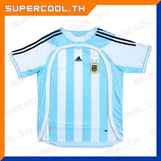 Argentina 2005/06 Home Jersey เสื้อบอลทีมชาติอาร์เจนติน่า2006 เสื้ออาร์เจนติน่าย้อนยุค เมสซี่