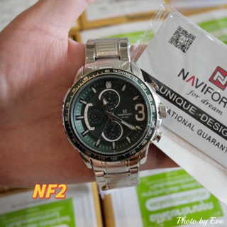 NAVIFORCE สายสแตนเลสมีวันที่หน้าปัดหล่อมากกดสั่งได้เลย รหัส NF