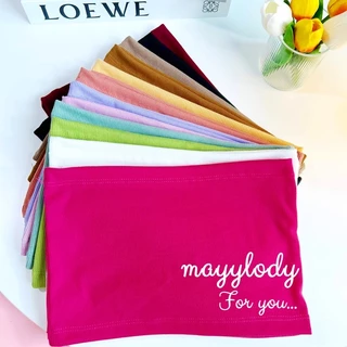 💜mayylody💜 เกาะอก จิ๋วจิ๋ว 17สี สวยแซบเกินต้านมากแม่ๆๆ ❤️💙💛💚 เกาะอกผ้าร่อง ครอปท็อป สายฝอ ชุดไปทะเล