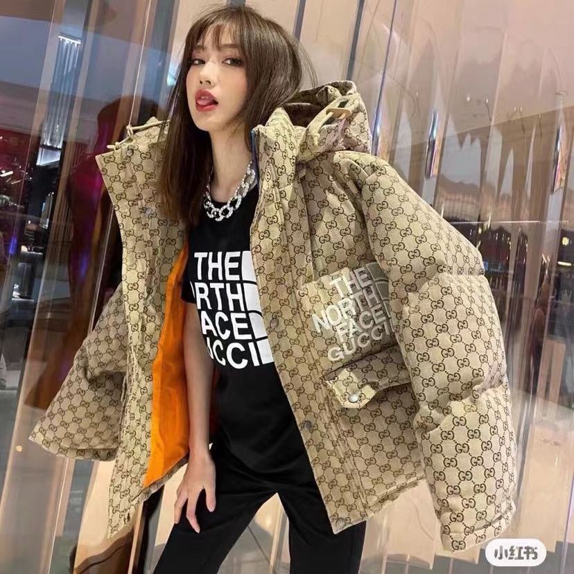 เสื้อแจ็กเก็ต มีฮู้ด ผ้าฝ้าย แบบหนา เข้ารูป แฟชั่นคู่รัก สไตล์สตรีท สําหรับคู่รัก