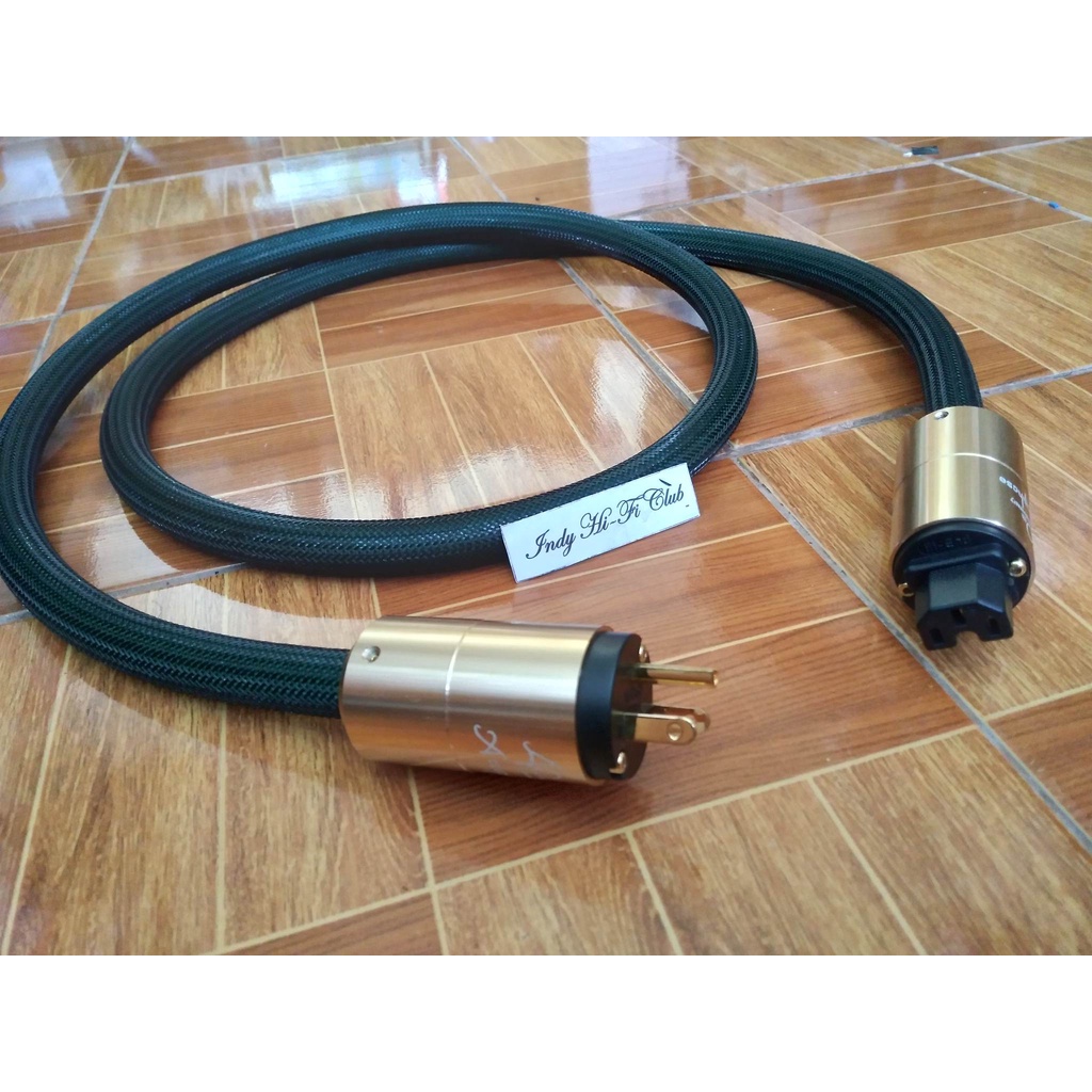 สายไฟ จอมพลัง The Hulk หัวท้าย Accuphase ชุบทองหรือชุบโรเดียม-ปลอกอลูมิเนียมหนาพิเศษ กันคลื่นรบกวน