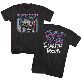 เสื้อยืด พิมพ์ลายอัลบั้มร็อค I Wanna Rock สําหรับผู้ชาย