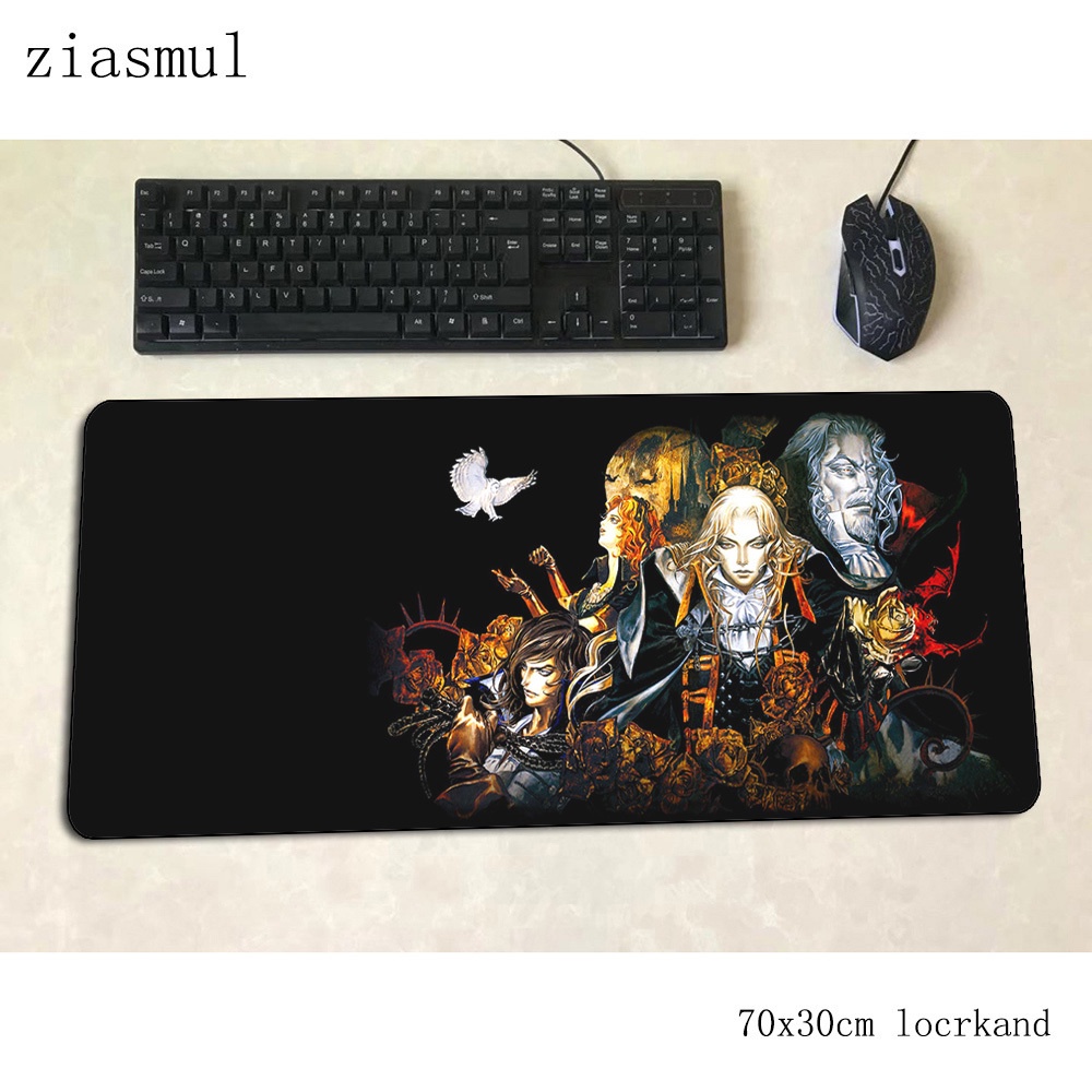 Castlevania แผ่นรองเมาส์ gamer มาใหม่ล่าสุด 70x30 ซม. gaming mousepad pc notbook โต๊ะเสื่อล็อคขอบ padmouse เกม gamer เสื่อ gamepad