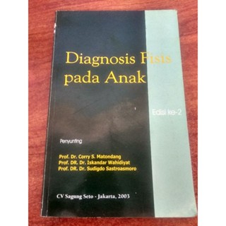 Bestseller หนังสือ DIAGNOSIS กายภาพกายภาพ ฉบับที่ 2 สําหรับเด็ก - CORRY S MATONDANG [ของแท้]