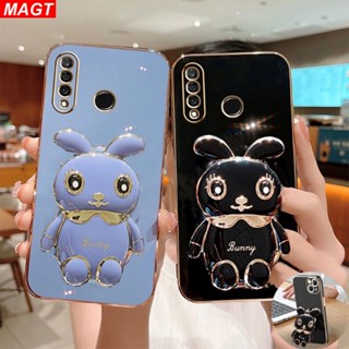 เคสซิลิโคน ลายกระต่าย หรูหรา สําหรับ Huawei Y6P 2020 Y7A Nova 5T 8i 7i 7SE 3i Y9S Y7 Pro Y9 Prime 2019 P30 Lite