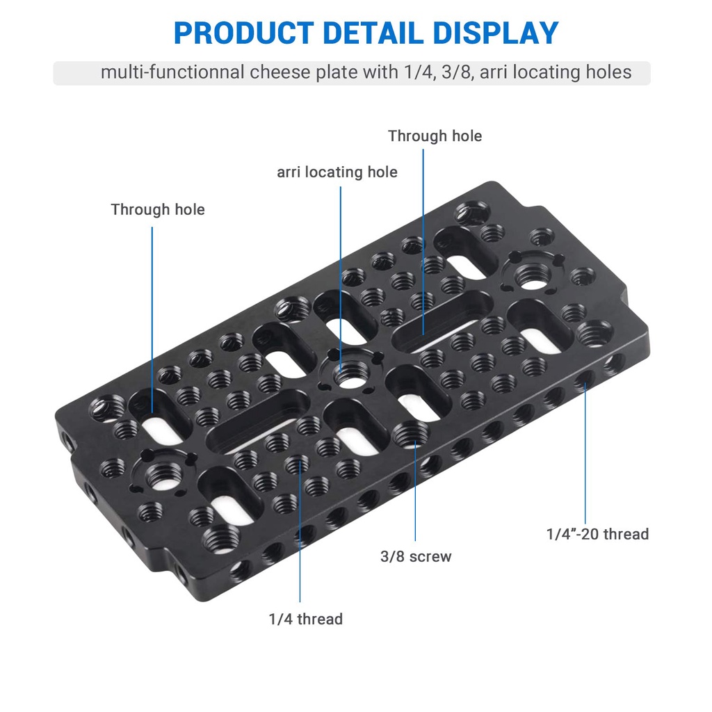 SmallRig Multi-Purpose Switching Plate for Rail Block Dovetail Camera Cheese Plate 1681