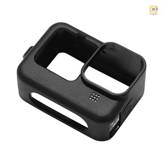 Action Camera Cage Silicone Protective Case Photography Accessory with Lens Cover Hand Rope Replacement for   9 Black   10