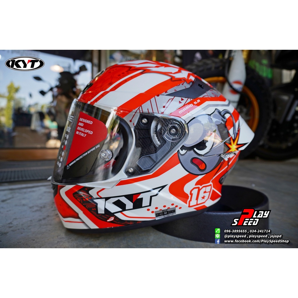 KYT Helmets TT-COURSE : Super Mario Replica