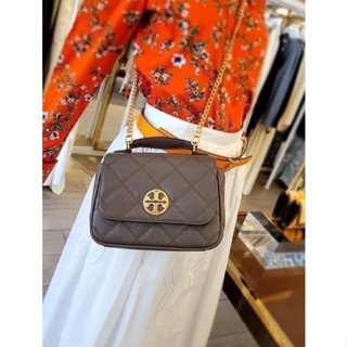 พร้อมส่ง 🔥Sale 9699🔥 รุ่นสุดฮิต ราคาดีงาม Tory Burch Willa Mini Top Handle Bag สีสวยคลาสสิค