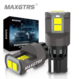 Maxgtrs หลอดไฟ T10 LED แคนบัส W5W 168 194 2 ชิ้น สําหรับรถยนต์ BMW Audi Mercedes