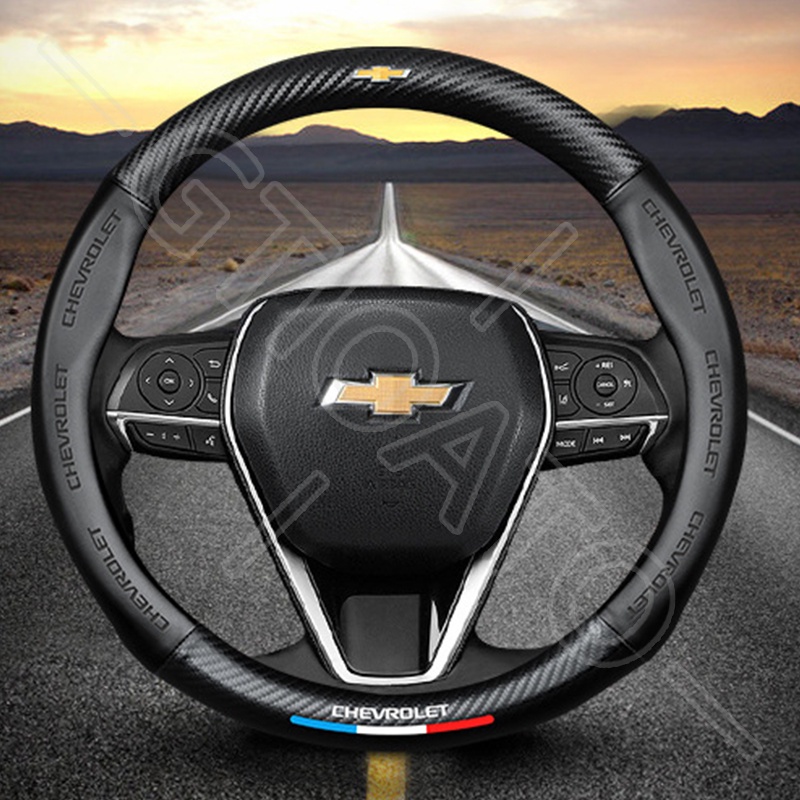 GTISTT หุ้มพวงมาลัยรถยนต์ คาร์บอนไฟเบอร์ ปลอกหุ้มพวงมาลัยรถยนต์ ที่หุ้มพวงมาลัยรถยนต์ หนังหุ้มพวงมาลัยรถยนต์ อุปกรณ์ภายในรถยนต์ สำหรับ Chevrolet Trax Sonic Colorado Trailblazer Optra Orlando Cruze Aveo Captiva Sail - รูปที่ 7