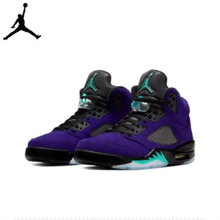 Air Jordan 5 Retro "alternate Grape" High Reverse Top AJ5 รองเท้าบาสเก็ตบอล สีม่วง สําหรับผู้ชาย ผู้หญิง สินค้าเลขที่: 136027-500 Nfty EBU5 086R SEKG