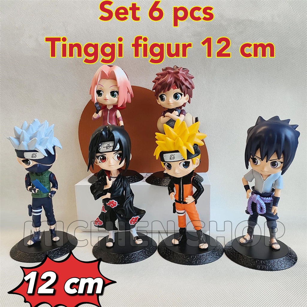 Naruto Kakashi Sasuke Itachi Sakura Garra Qposket Naruto Action Figure