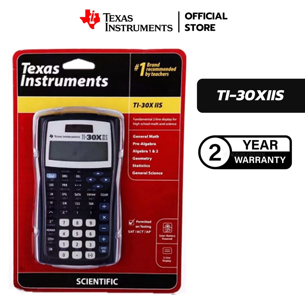 Texas Instruments เครื่องคิดเลขวิทยาศาสตร์ รุ่น 30XIIS Scientific Calculator