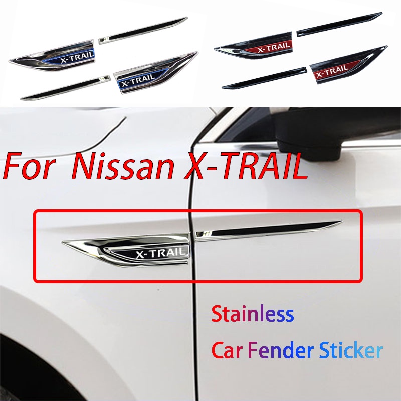 บังโคลนด้านข้างรถยนต์ สเตนเลส อุปกรณ์เสริม สําหรับ Nissan X-Trail Xtrail T30 T31 T32 2014-2022 1 ชุด