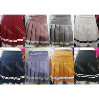 [โปร 12:12 ] กระโปรงเทนนิส พร้อมส่ง 6 สี มีซับในไม่บาง ผ้าใส่สบาย พร้อมส่ง