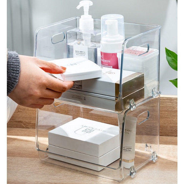 Have it (พร้อมส่ง)กล่องเก็บของอเนกประสงค์ ชั้นวางแก้วน้ำ กล่องวางของ ชั้นวางของ ที่เก็บของ - รูปที่ 6