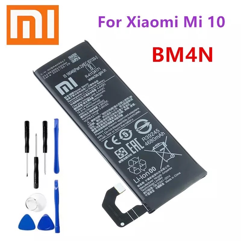 Xiaomi Mi 10 5Gi BM4N 4780MAh Original โทรศัพท์เปลี่ยนแบตเตอรี่ BM4N สำหรับ Xiaomi Mi 10 5G Mi10 Bat