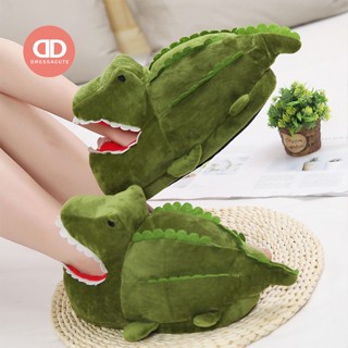 🐊 D893 รองเท้าใส่ในบ้าน ตุ๊กตาจระเข้น้อย น่ารักมากก