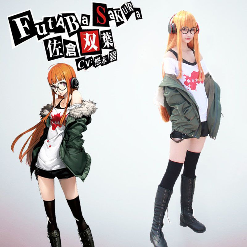 เสื้อ AFK Persona 5 Futaba Sakura สำหรับคอสเพลย์