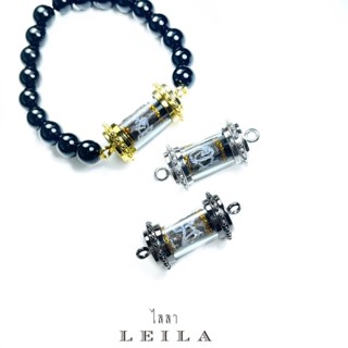 Leila Amulets ร้อยชู้ ดอกครู ด้ายดำ (พร้อมกำไลหินฟรีตามรูป)