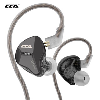 Cca FLA ชุดหูฟังอินเอียร์ แบบมีสาย โลหะ HIFI เสียงเบส พร้อมไมโครโฟน สําหรับเล่นเกม